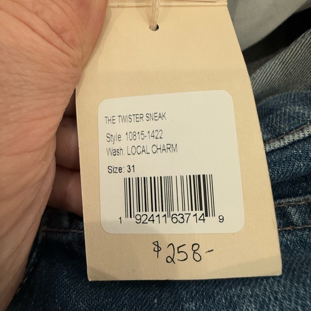 NEW MOTHER twister sneak jean in Local Charm high waisted wide leg NWT size 31 - Picture 8 of 14